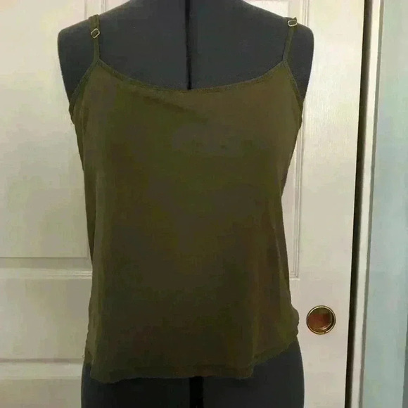 Vtg high sierra olive green tank top cami Medium - Picture 1 of 3